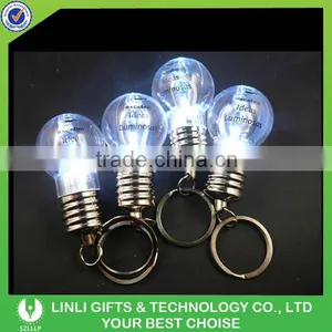 2016 Hot Sales Plastic Led Bulb Shape Key Chain thumbnail-6