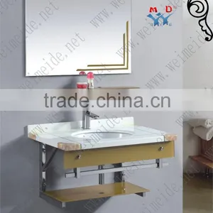 Bathroom Marble Basin Artificial Customized Marble Bathroom Cabinet High Quality thumbnail-1