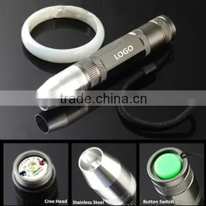 LED Stainless Steel Rechargeable Mini Jade Testing Flashlight, Led Flash Light thumbnail-1