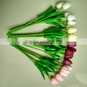 Cheap PU Tulip Artificial Flower Home Decor thumbnail-2