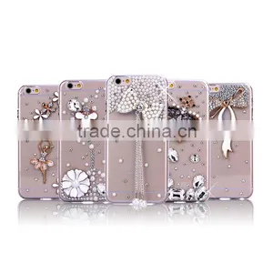 China Manufacturer OEM ODM Phone Case for Iphone 6 Dimond Frameplastic Back Cover Case for thumbnail-3