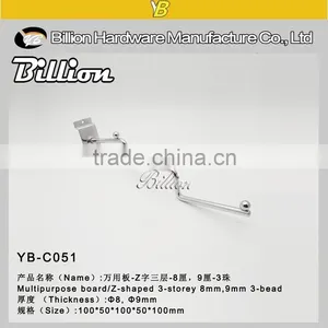 Security Zinc Plated Slatwall Metal Display Hook,slatwall Supermarket Hook/slatwall Panel Hook thumbnail-4