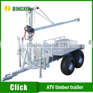 Atv Wood Trailer With Manual Winch thumbnail-6
