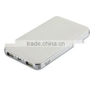 Nice Desing Leather Cover Powerbank 10000mAh Slim Polymer Power Bank High Capacity 8000mAh Fashion thumbnail-4