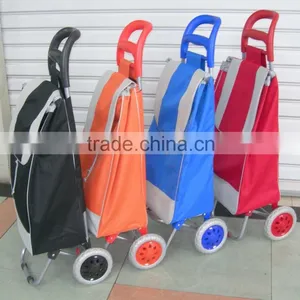 Foldable Shopping Trolley Cart Large Capacity Vegetable Shopping Trolley Bag thumbnail-3