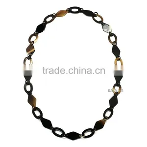 Buffalo Horn White, Buffalo Horn Jewelry, Buffalo Horn Necklace SHN-315 thumbnail-1