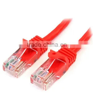 Great Quality RJ45 UTP CCA Flat Cable Cat5e Patch Cords thumbnail-1