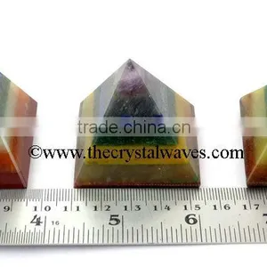 7 Chakra Bonded Wholesale Pyramid From Khambhat Gujarat India thumbnail-1