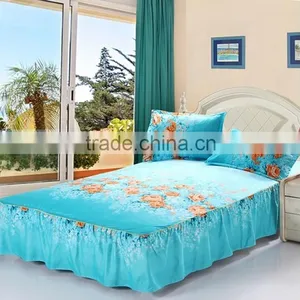 100% Cotton Printed Fitted Sheet Cheap Fitted Sheet thumbnail-3