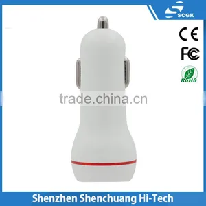 Portable Dual Usb Car Charger 5v2a Custom Dual Usb Car Charger for Cell Phone thumbnail-3