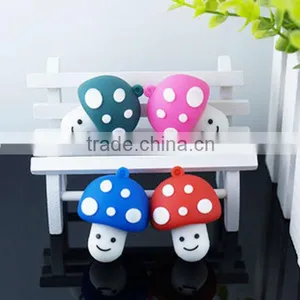 Chinese Factory Colorful Cute Mushroom Shaped Silicone Protective USB Cover thumbnail-1