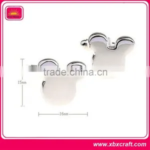 Simple Shaped Silver Business Cufflink Sleeve Buttons thumbnail-3