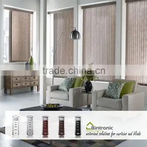 Bintronic Taiwan Rooom Window Treatments Motorized Vertical Blinds Aluminium Alloy Curtain Rail Track thumbnail-2