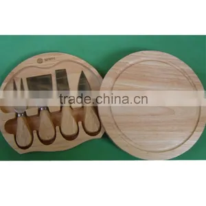2014 Wood Cutting Block With Knife thumbnail-1