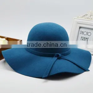 In Stock Cheap Wide Brim Wool Felt Hat Blank Wholesale thumbnail-4
