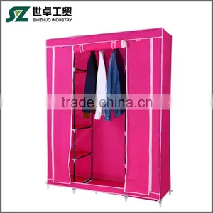 Modern Bedroom Steel Wardrobe, Single Clothing Storage Wardrobe thumbnail-1