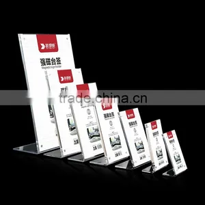 Supplier New Products Countertop Acrylic Reception Card Acrylic Sign Holder thumbnail-1