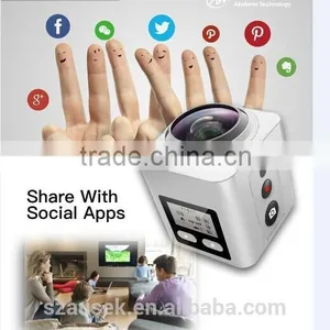 Action Camera be Unique 360 Degree Sport Action Camera 4k 30fps Mini DV Waterproof 30M 2016 New thumbnail-1