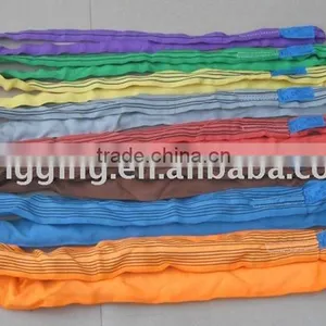 Double Ply Polyester Lifting Round Sling Nylon Lashing Belt thumbnail-6