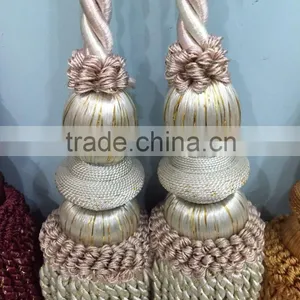 Small Flower Bullion Cotton Tassel thumbnail-4