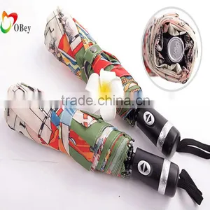 PRECIOUS 3 FOLD HAND OPEN UMBRELLA thumbnail-4