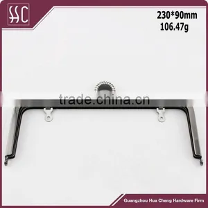 9*3.5 Inch Gunmetal Purse Frame With Diamond Lock thumbnail-1
