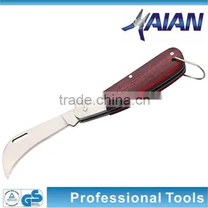 Stainless Steel Electrician's Knife With Wooden Handle or Plastic Handle thumbnail-3