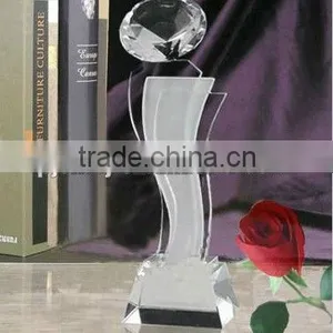 Hot Sale Crystal Business Service Trophy For Corporate Items thumbnail-1