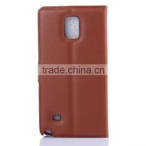Wholesale Folio Stand Case PU Leather Flip Cover With Wallet for Samsung GALAXY Note4 thumbnail-4