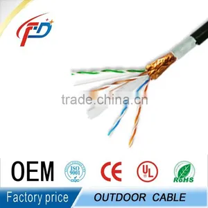 Outdoor FTP Cat5 Lan Cable With Aluminum Tape Shield thumbnail-1