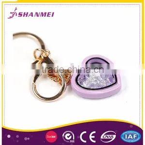 Free Sample Low Factory Price Cheap Fashion Heart Shape Keychain thumbnail-4