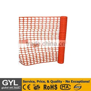 Orange Plastic Safety Barrier Fence thumbnail-1