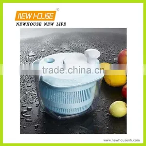 New Design Plastic Manual Fruit and Vegetable Salad Spinner thumbnail-1