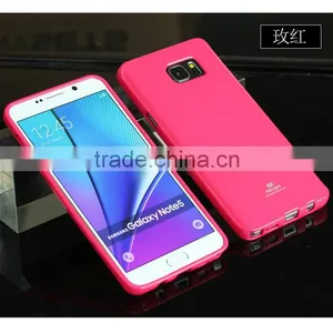 2016 High Quality Newsets Mercury Jelly Case TPU Case Ultra Slim TPU Case Cover for Samsung Glalaxy Note 5 Case thumbnail-4