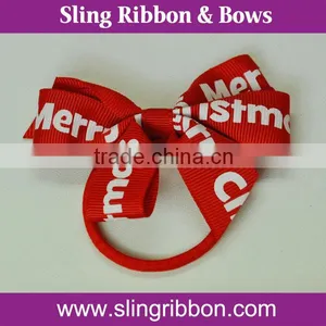 Hot Sale Christmas Kids Hair Ribbon Bows For Hair Accessories thumbnail-1