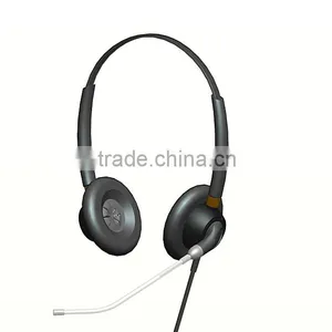 2015 NEW Binaural Call Center Noise Cancelling Telephone Headset thumbnail-3