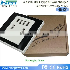 USB Wall Socket 6 USB Charging Ports thumbnail-6