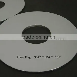 12.0" OD x 4.0" ID x 0.35" Thick Silicon Ring 99.999% thumbnail-1