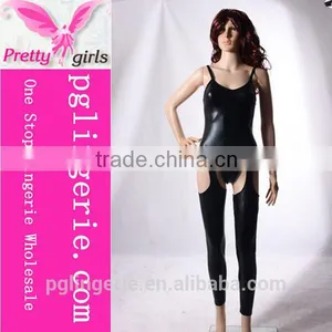 Party Dress Sexy Leather Dress for Girl thumbnail-1