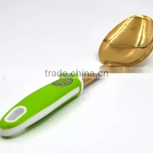 Fashion Style New Design TPR Handle Gold Plating Stainless Steel Serving Spoon thumbnail-4
