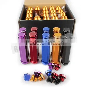 Breaks Alloy Aluminum 90MM Wheel Lug Nut With Crown Caps Extended Tuner Wheels Rims Caps Lug Nuts thumbnail-2