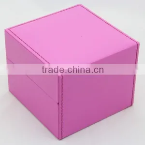 Lovely Pink Leather Watch Packaging Box for Women thumbnail-2
