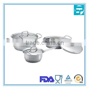 6pcs Stainless Steel Prestige Cookware Set thumbnail-1