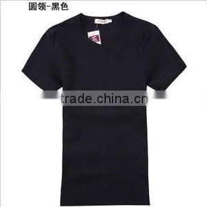 Chinese Factory Cheap Cotton Plain White T-shirts thumbnail-3