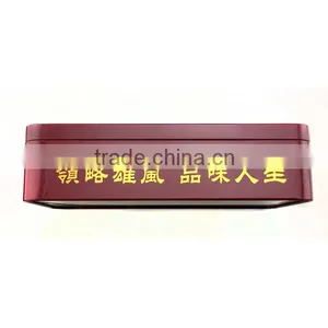 Food Grade Hinged Rectangle Beer Tinplate Tin Box thumbnail-1