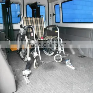 X-801-1 Surface Wheelchair Restraint System Locked in Notched Tracks thumbnail-2