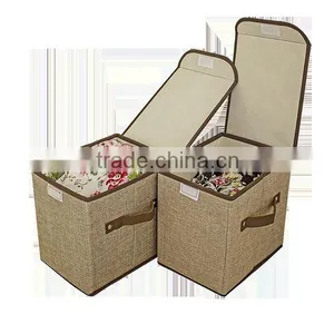 Linen Storage Eco-friendly Shower Caddy 16x16x16 Storage Cube Clothes Storage Boxes Amazon Fabric Cosmetic Organizer Folding thumbnail-6