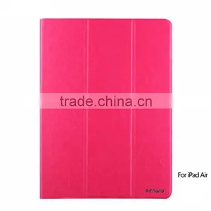Hot Sale Crazy Horse PU 3 Folds Tablet pc Leather Case for Apple IPad Air thumbnail-6