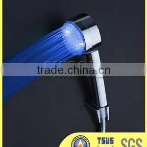 Three Colors Changing LED Bathroom Shower Head With Temperature Digital Display thumbnail-3