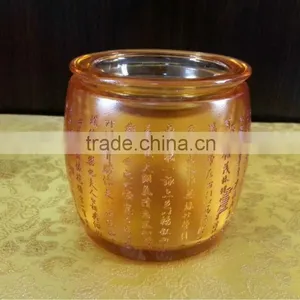 Handmade Pate de Verre Crystal Tea Caddy thumbnail-1